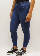 CALÇA JEANS SKINNY DETALHE BOLSOS 201042 REVANCHE